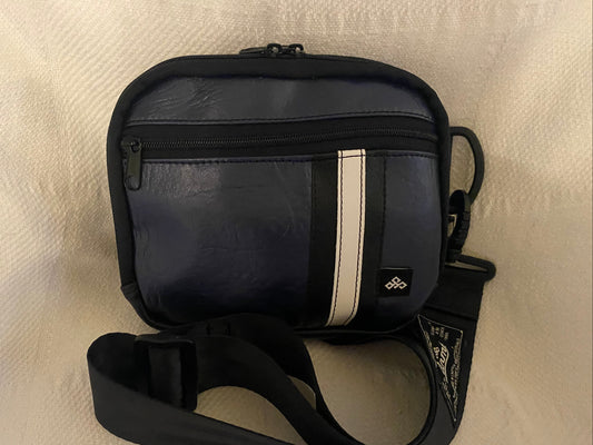 Textured Navy Speedster Crossbody