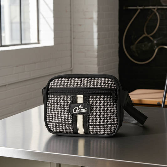 Vintage Houndstooth Speedster Crossbody