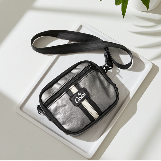 Polished Vintage Silver Speedster Crossbody