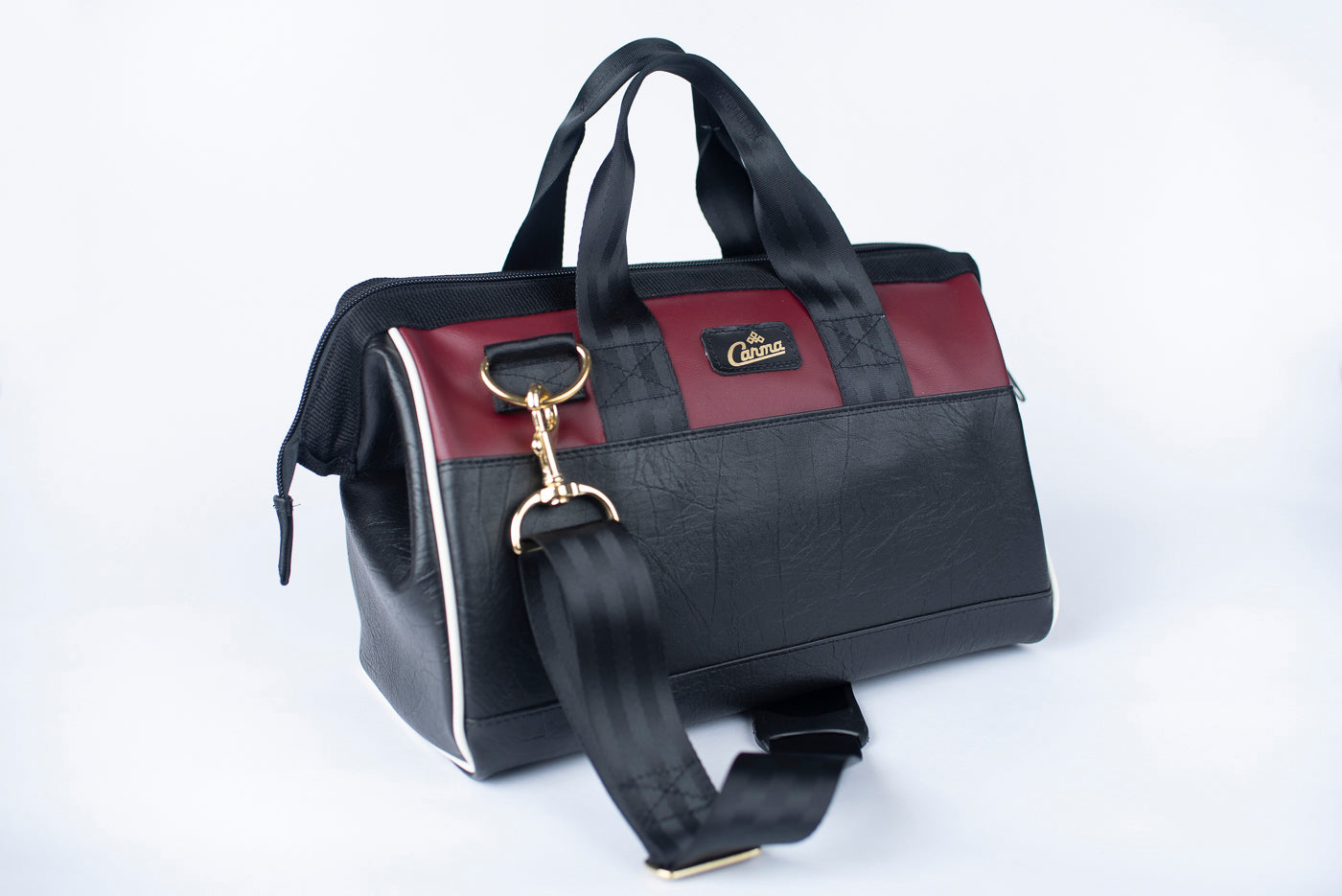 Carma Gearbag in Burgundy Upcycled Trim Remnant