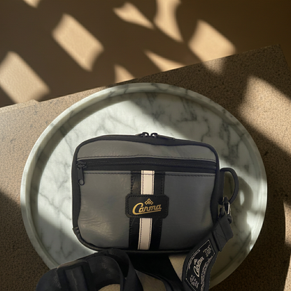 Textured Grey Speedster Crossbody