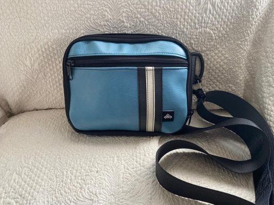 Metallic Blue Speedster Crossbody