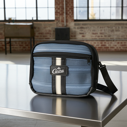 Stripes In Blue Speedster Crossbody