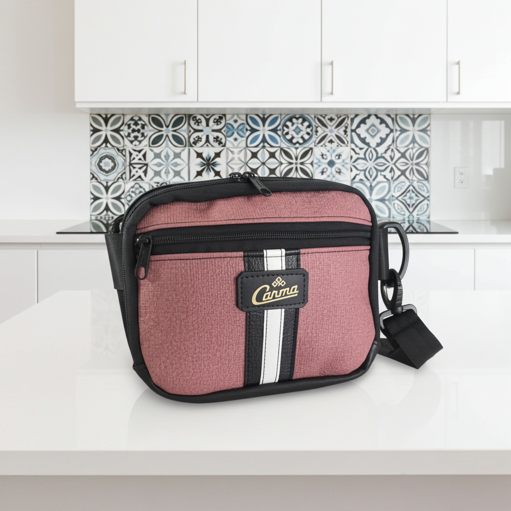 Textured Rose Pink Crossbody