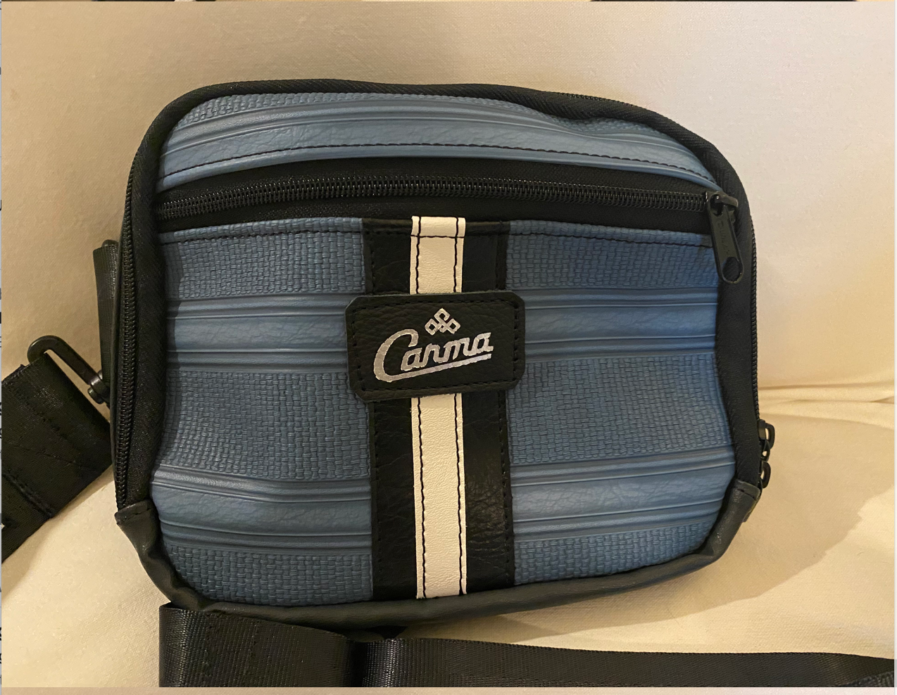 Stripes In Blue Speedster Crossbody