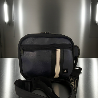 Textured Navy Speedster Crossbody