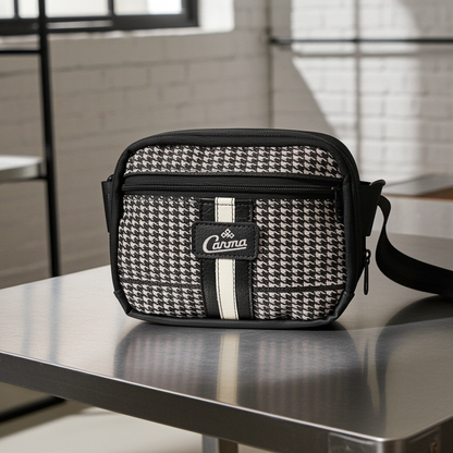 Vintage Houndstooth Speedster Crossbody