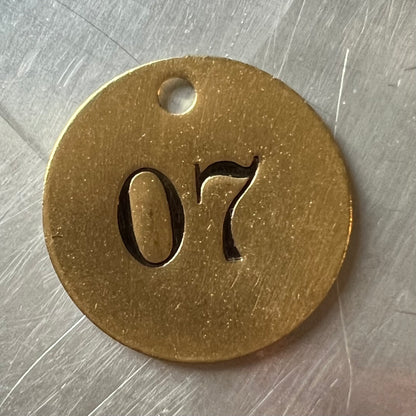 Hand-Stamped Brass Charm/Key Chain